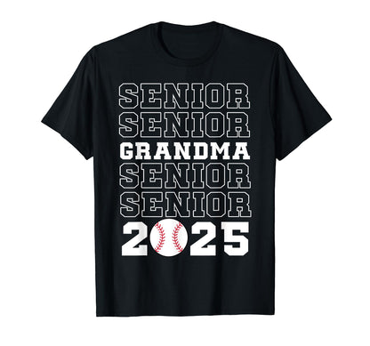 Class 2025 Baseball Grandma Senior T-Shirt - Unique Graphic Men Women - T-Shirt, Sweatshirt, Hoodie