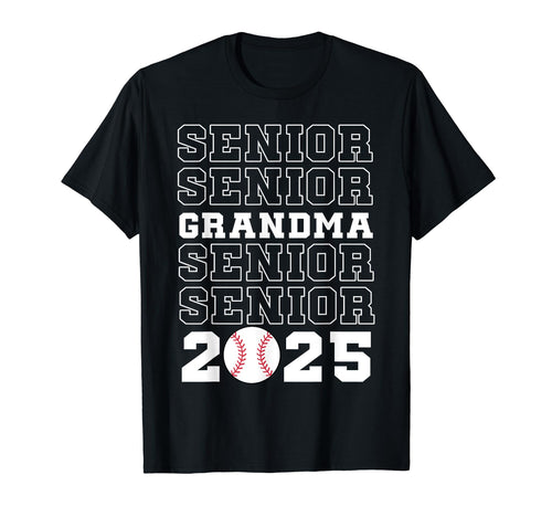Class 2025 Baseball Grandma Senior T-Shirt - Unique Graphic Men Women - T-Shirt, Sweatshirt, Hoodie
