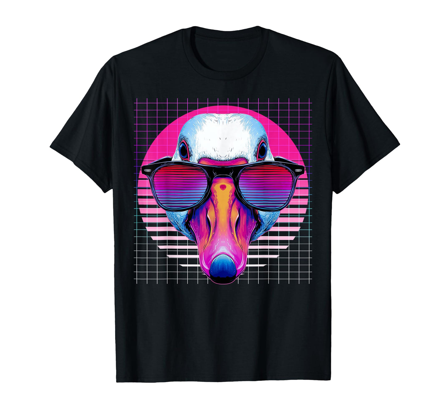 Goose Sunglasses Duck Vaporwave Aesthetic T-Shirt - Graphic Print Men Women - T-Shirt, Sweatshirt, Hoodie