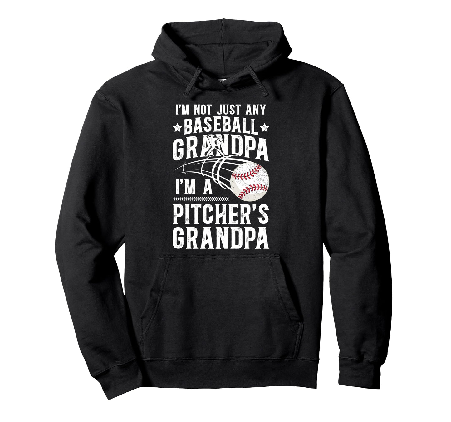 Im Baseball Pitcher Grandpa Baseball Hoodie - Streetwear Style Men Women - T-Shirt, Sweatshirt, Hoodie