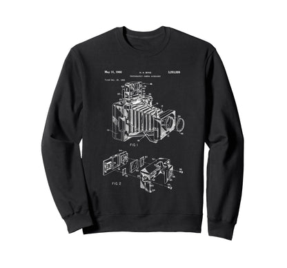 Camera Diagram Patent 1966 Sweatshirt - Minimalist Print Men Women - T-Shirt, Sweatshirt, Hoodie