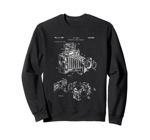 Camera Diagram Patent 1966 Sweatshirt - Minimalist Print Men Women - T-Shirt, Sweatshirt, Hoodie