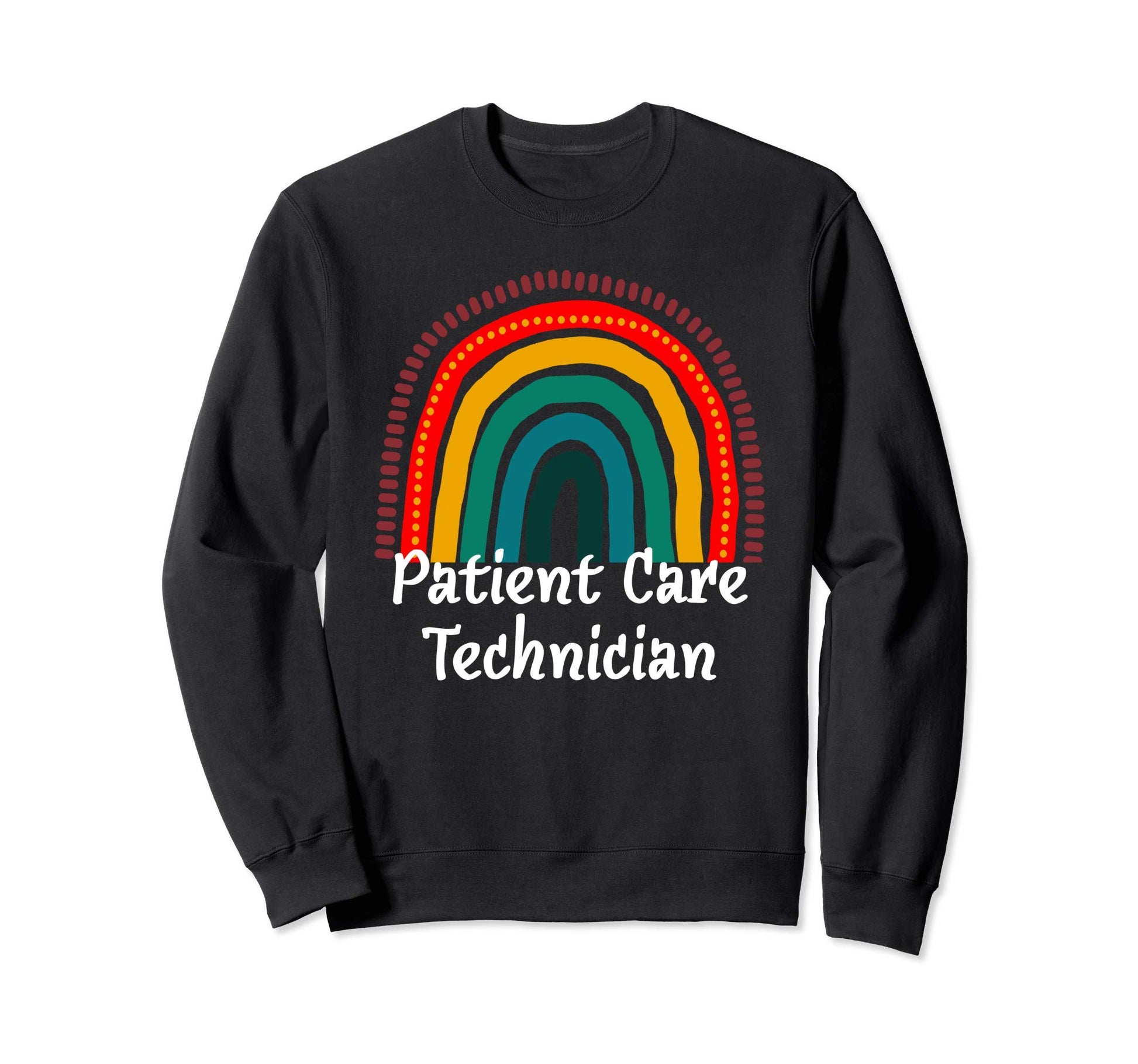 Pct Gift Colors Boho Rainbow Sweatshirt - Custom Art Print Men Women - T-Shirt, Sweatshirt, Hoodie