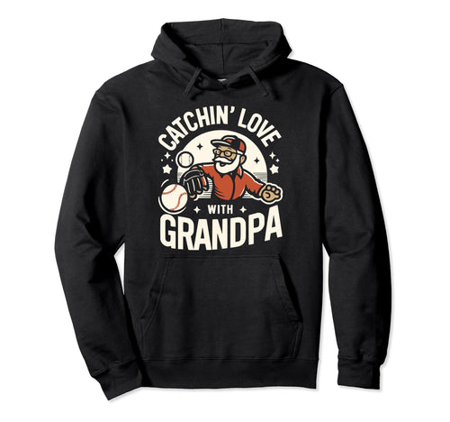 Baseball Grandpa Grandfather Gramps Hoodie - Unique Graphic Unisex - T-Shirt, Sweatshirt, Hoodie