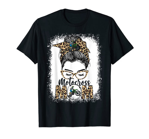 Motocross Mom Game Day Messy Bun T-Shirt - Minimalist Print for Adults - T-Shirt, Sweatshirt, Hoodie