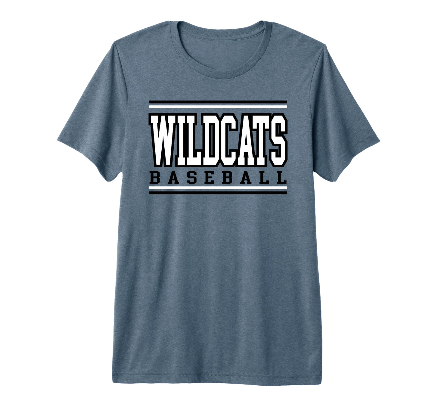 Wildcats Baseball Mom Game Day Black T-Shirt - Unique Graphic Men Women - T-Shirt, Sweatshirt, Hoodie