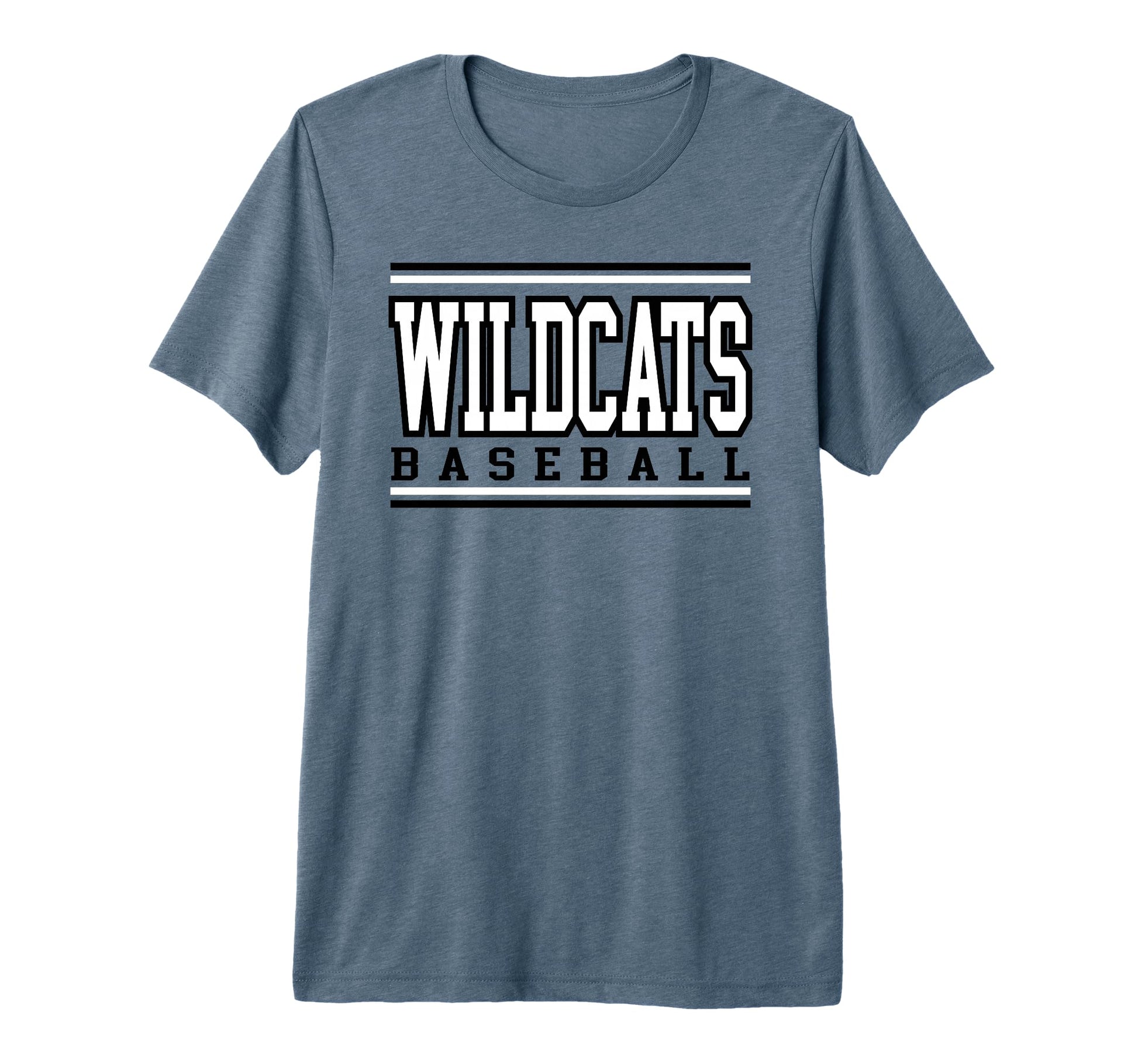 Wildcats Baseball Mom Game Day Black T-Shirt - Unique Graphic Men Women - T-Shirt, Sweatshirt, Hoodie