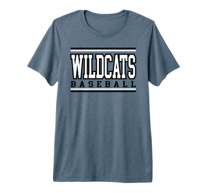 Wildcats Baseball Mom Game Day Black T-Shirt - Unique Graphic Men Women - T-Shirt, Sweatshirt, Hoodie
