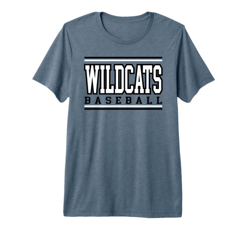 Wildcats Baseball Mom Game Day Black T-Shirt - Unique Graphic Men Women - T-Shirt, Sweatshirt, Hoodie