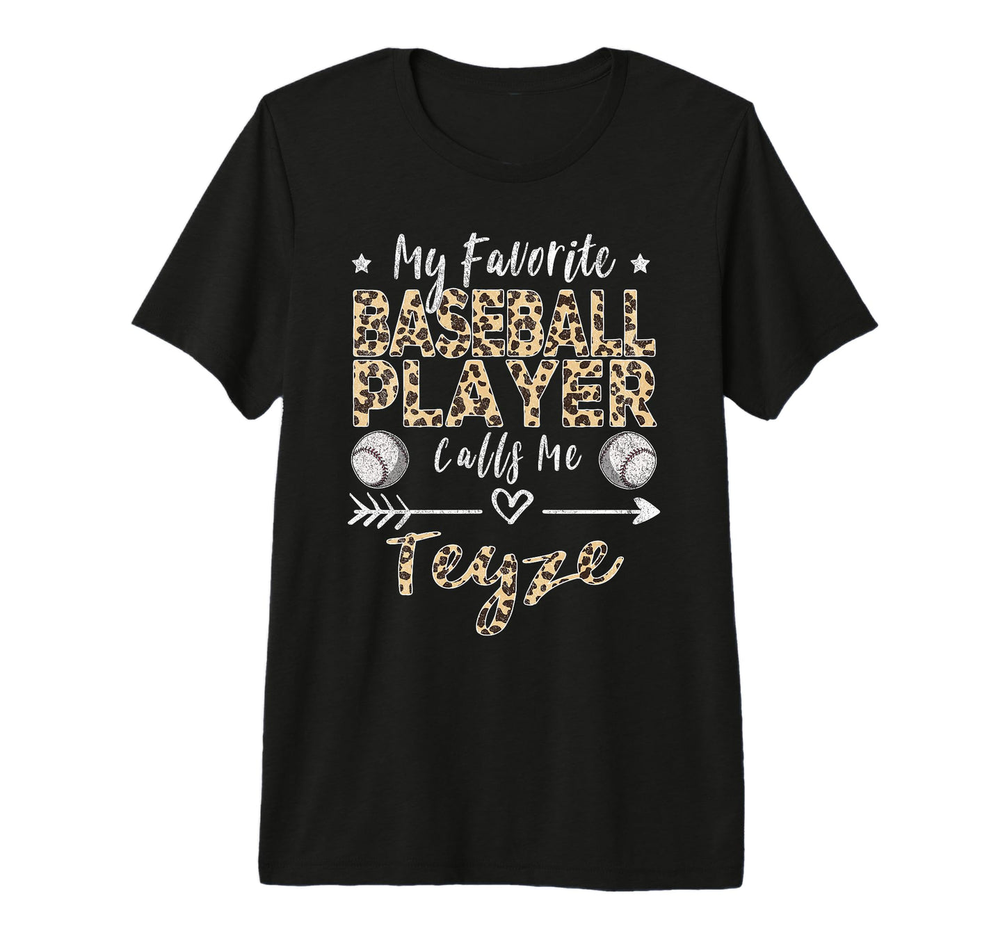 My Favorite Baseball Player Calls Me Teyze T-Shirt - Graphic Print Unisex - T-Shirt, Sweatshirt, Hoodie