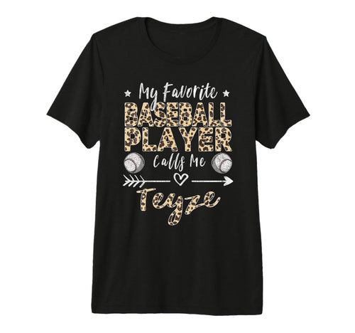 My Favorite Baseball Player Calls Me Teyze T-Shirt - Graphic Print Unisex - T-Shirt, Sweatshirt, Hoodie
