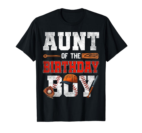Aunt Birthday Baseball Lover Bday T-Shirt - Minimalist Print for Adults - T-Shirt, Sweatshirt, Hoodie