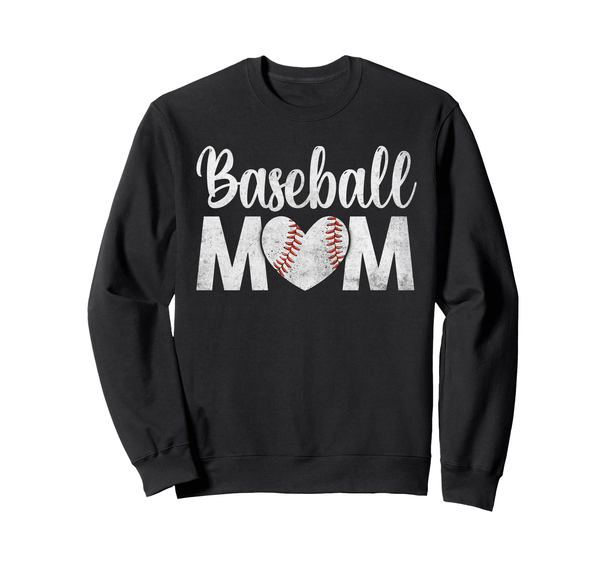 Baseball Mom Baseball Heart Mothers Day Sweatshirt - Trendy Graphic Unisex - T-Shirt, Sweatshirt, Hoodie