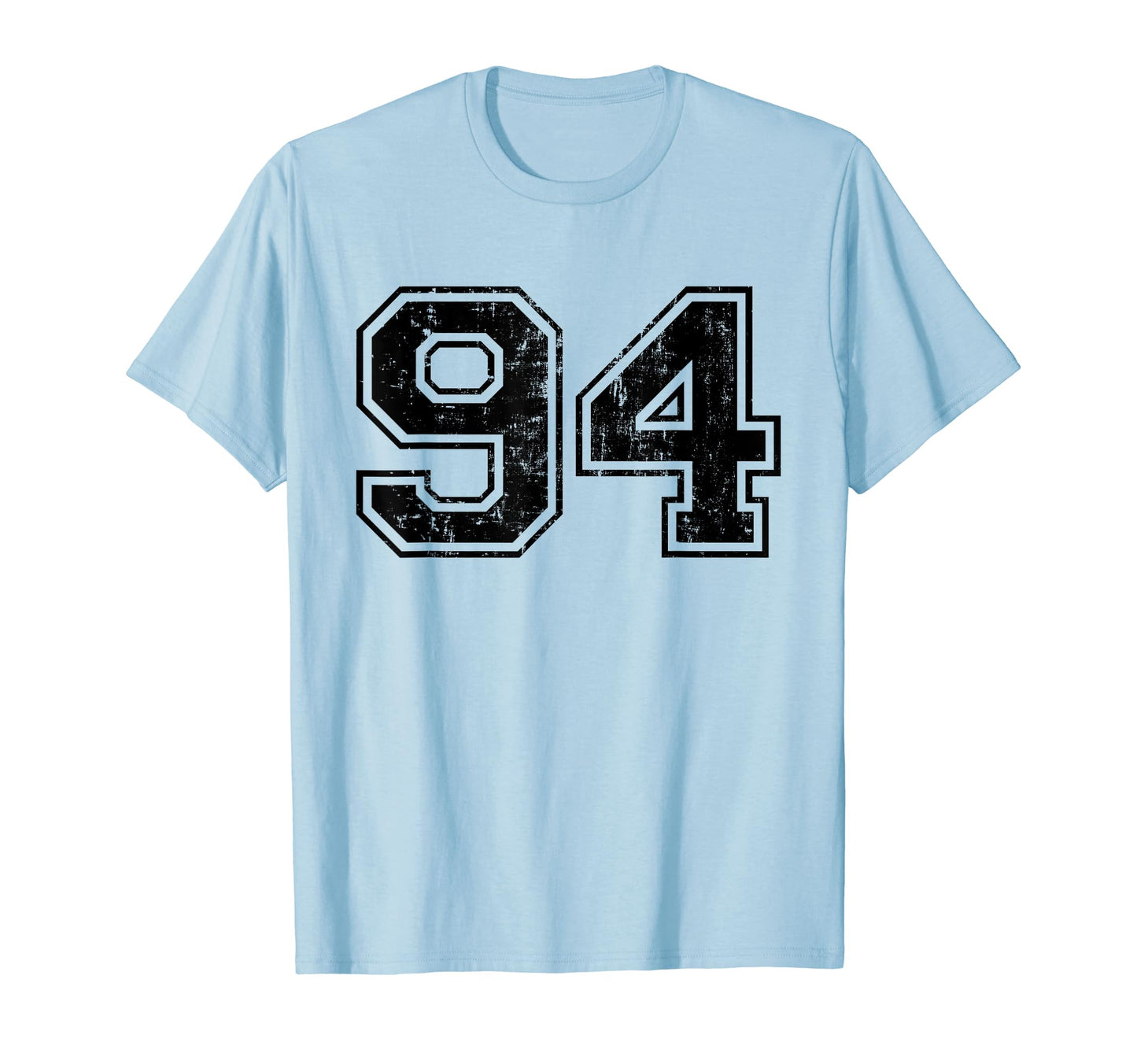 Number 94 Varsity Distressed Sport T-Shirt - Minimalist Print for Adults - T-Shirt, Sweatshirt, Hoodie