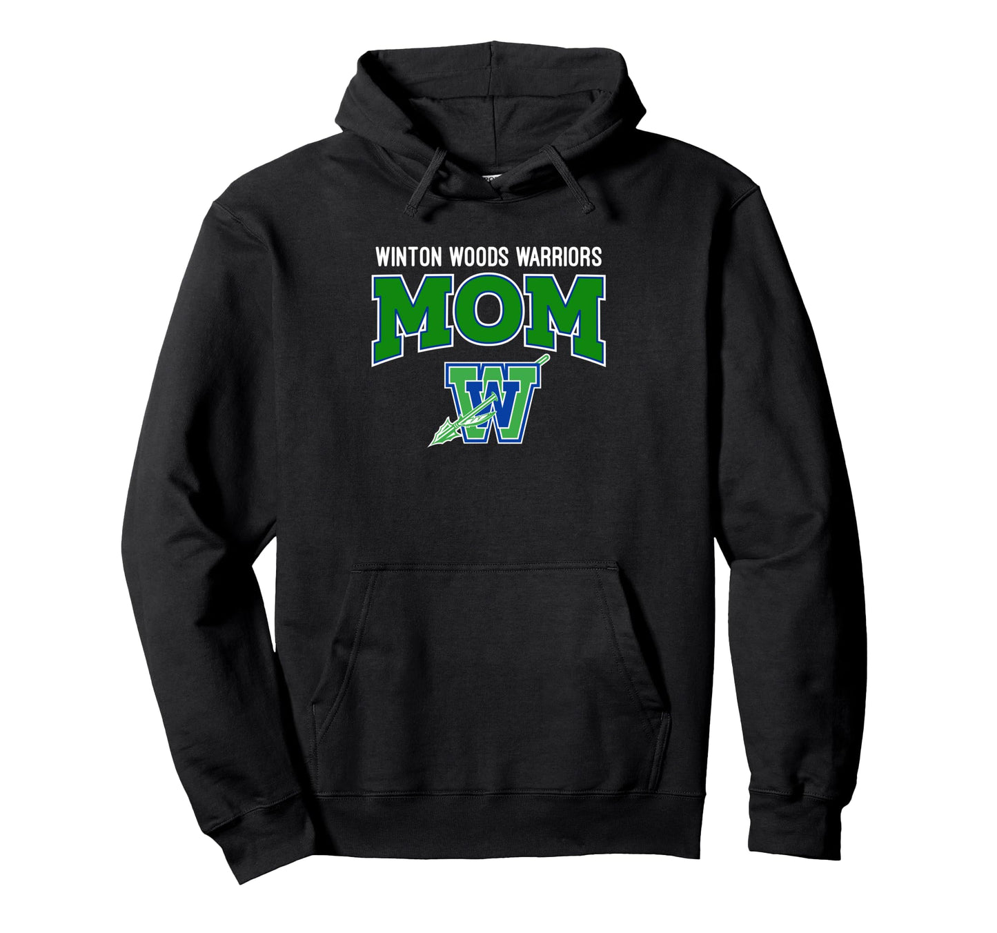 Winton Woods Warriors Logo Mom Hs Hoodie - Streetwear Style Men Women - T-Shirt, Sweatshirt, Hoodie