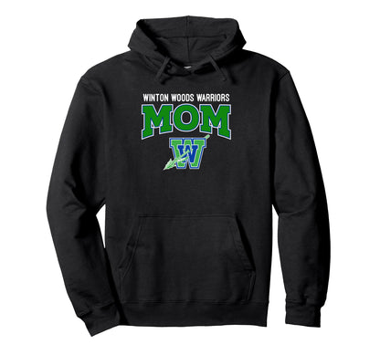 Winton Woods Warriors Logo Mom Hs Hoodie - Streetwear Style Men Women - T-Shirt, Sweatshirt, Hoodie