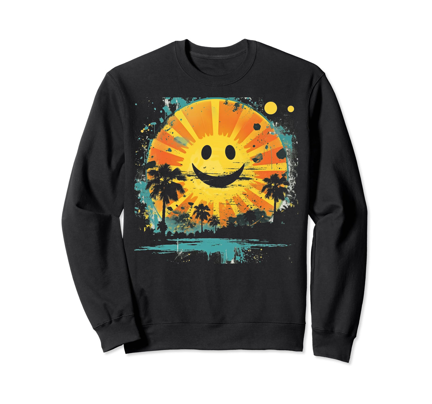 Sun Boho Groovy Sunshine Grunge 35 Sweatshirt - Custom Art Print Men Women - T-Shirt, Sweatshirt, Hoodie