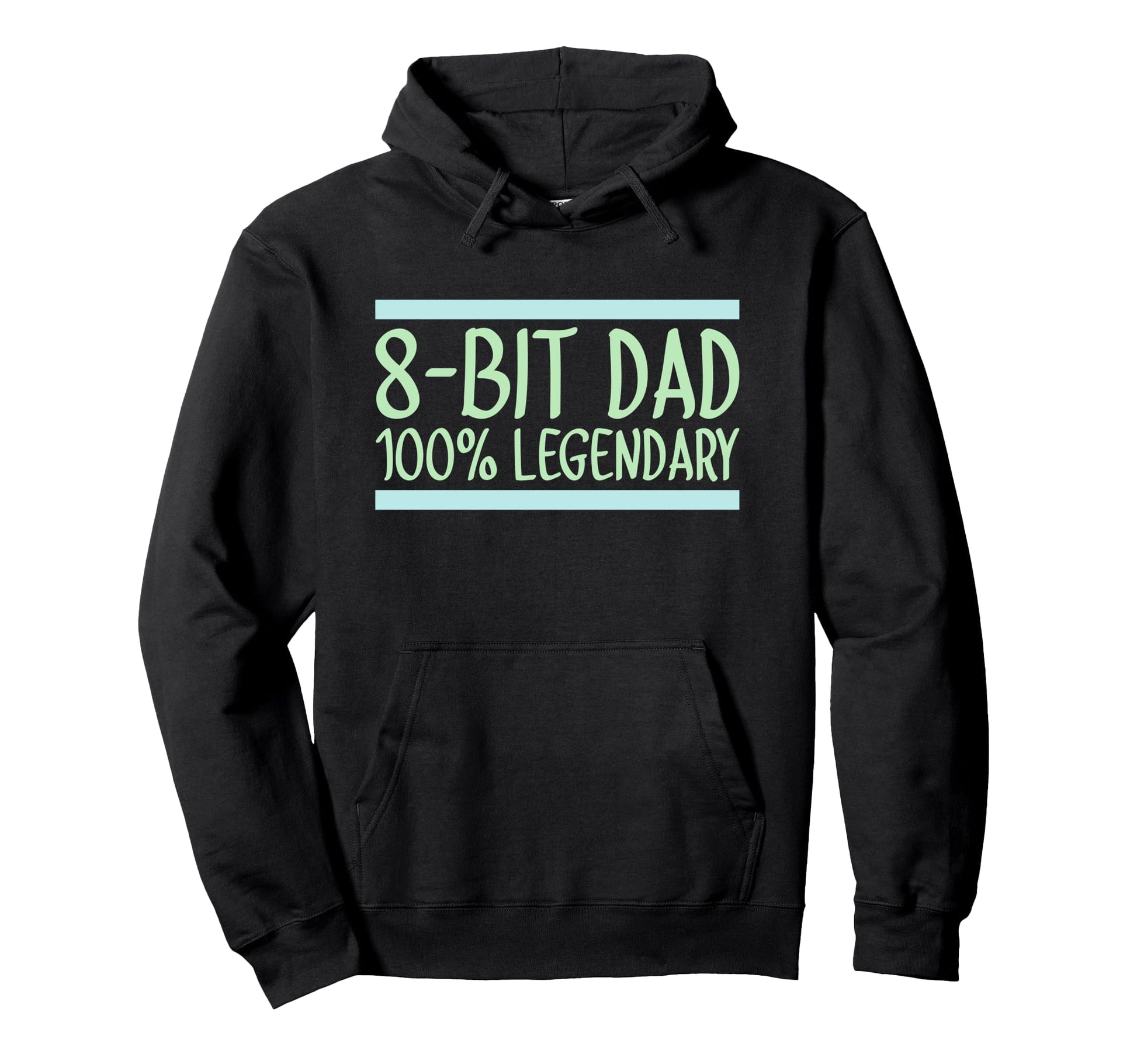 8 Bit Dad 100 Legendary Gaming Video Hoodie - Streetwear Style for Adults - T-Shirt, Sweatshirt, Hoodie