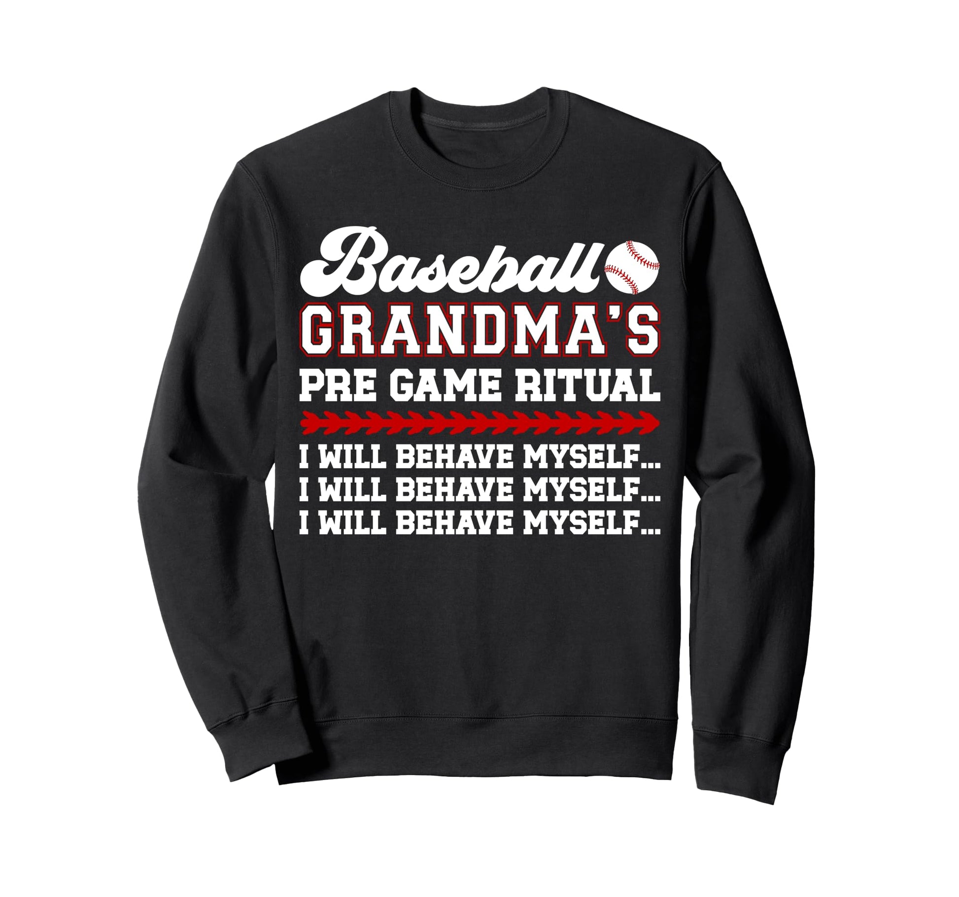 Baseball Grandma Funny Sweatshirt - Casual Everyday Wear for Adults - T-Shirt, Sweatshirt, Hoodie