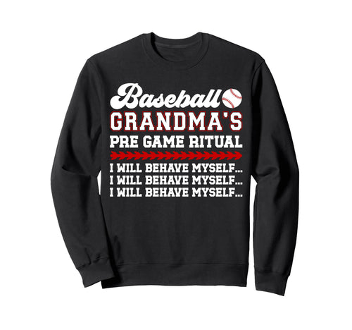 Baseball Grandma Funny Sweatshirt - Casual Everyday Wear for Adults - T-Shirt, Sweatshirt, Hoodie
