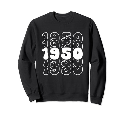 74 Year Old Groovy 74Th Birthday Sweatshirt - Aesthetic Graphic Men Women - T-Shirt, Sweatshirt, Hoodie