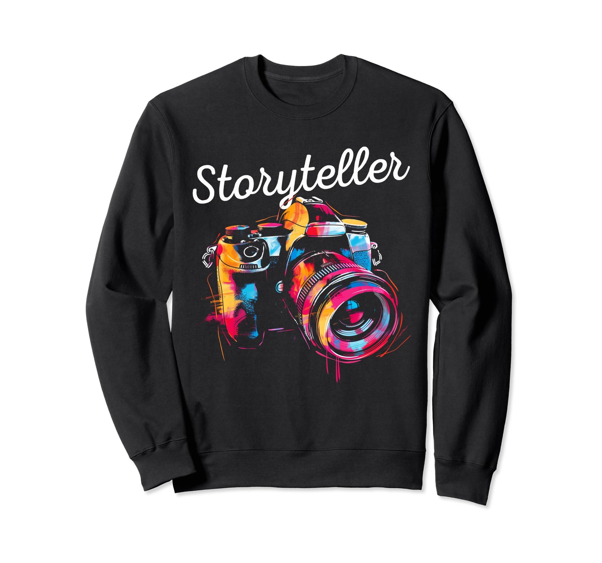 Photographer Storyteller Camera Sweatshirt - Minimalist Print Unisex - T-Shirt, Sweatshirt, Hoodie