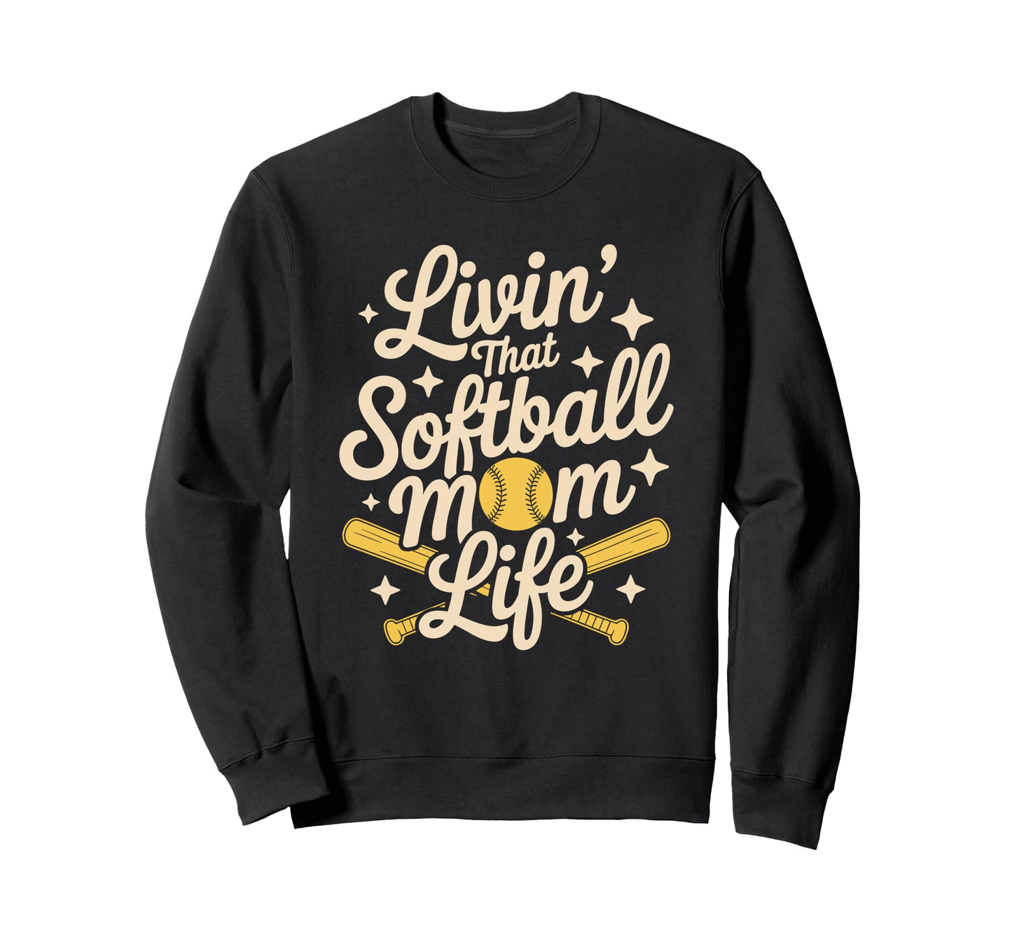 That Softball Mom Life Baseball Sweatshirt - Streetwear Style Unisex - T-Shirt, Sweatshirt, Hoodie
