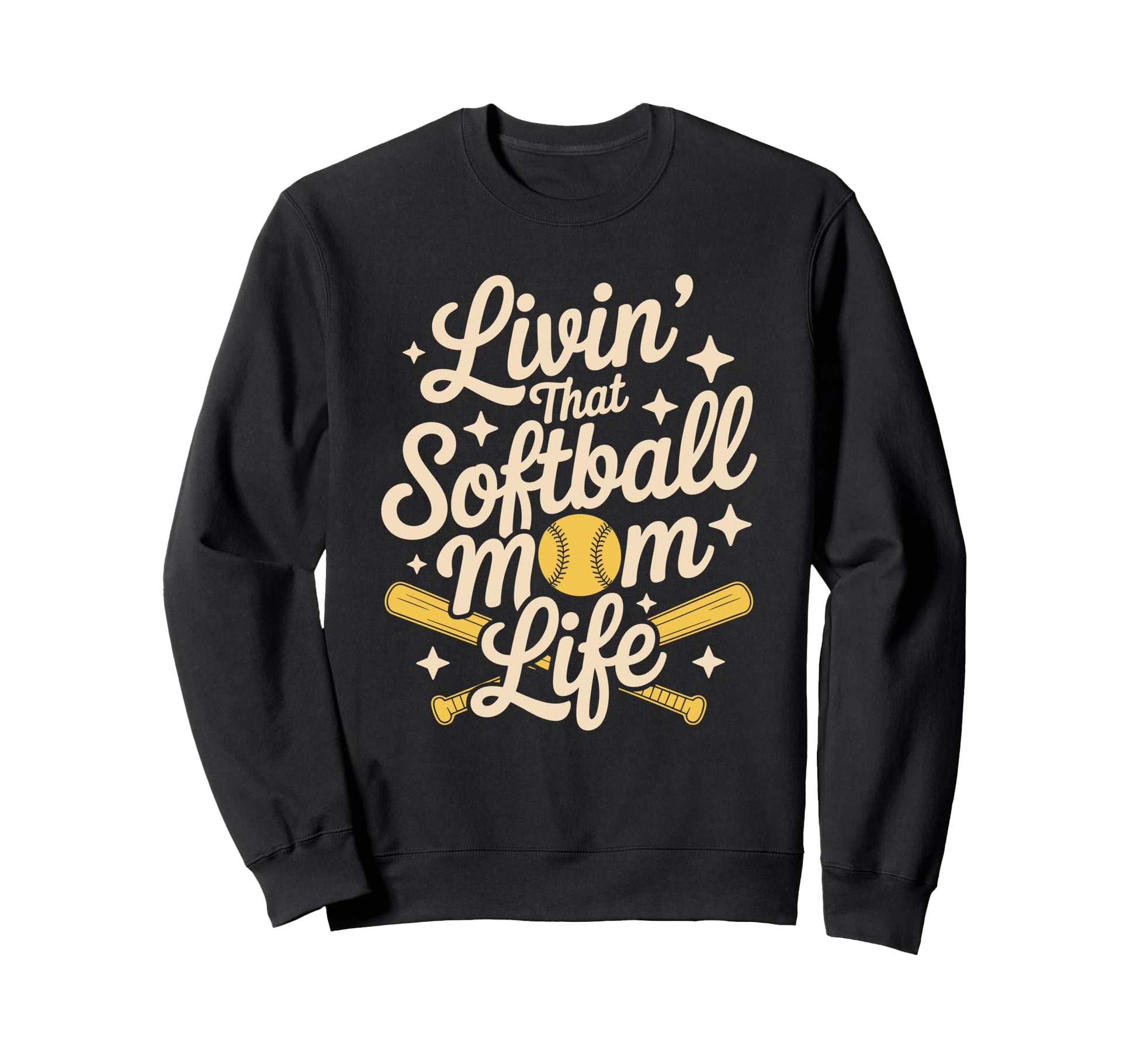 That Softball Mom Life Baseball Sweatshirt - Streetwear Style Unisex - T-Shirt, Sweatshirt, Hoodie