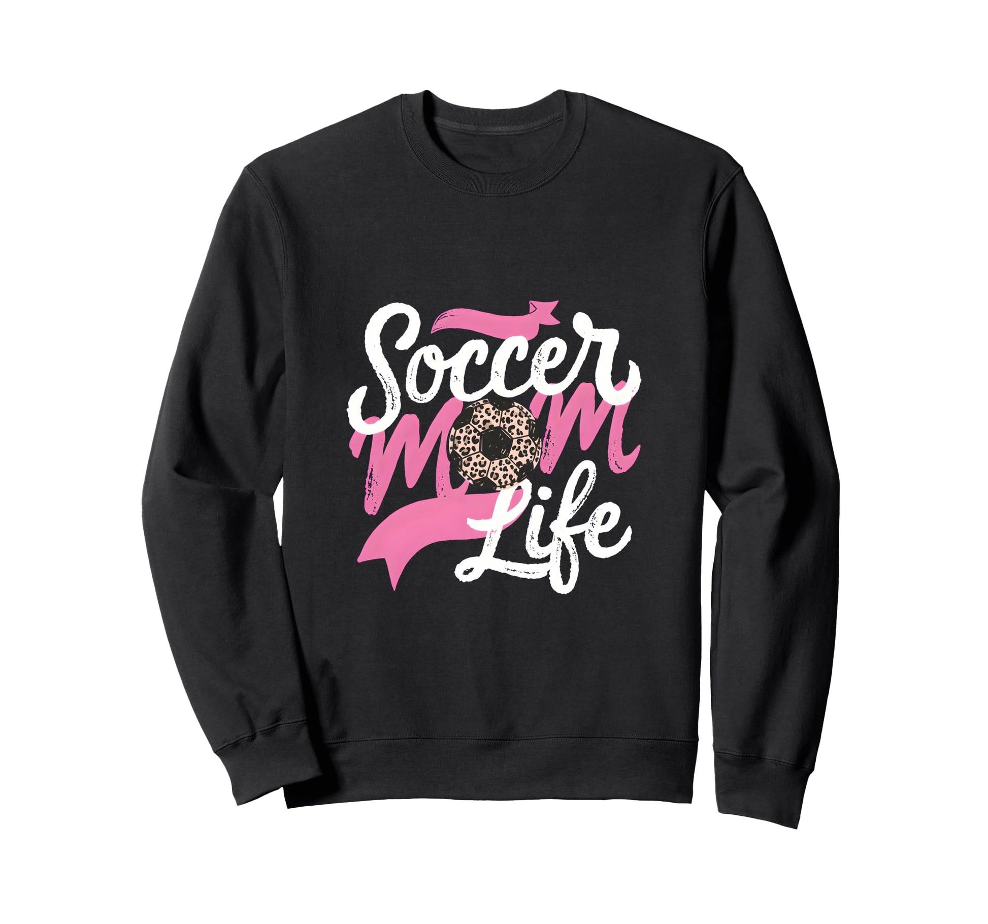 Soccer Mom Life Leopard Mama Sweatshirt - Casual Everyday Wear for Adults - T-Shirt, Sweatshirt, Hoodie