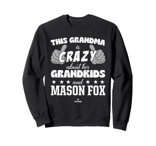 Grandma Crazy Mason Fox Prospect Sweatshirt - Minimalist Print for Adults - T-Shirt, Sweatshirt, Hoodie