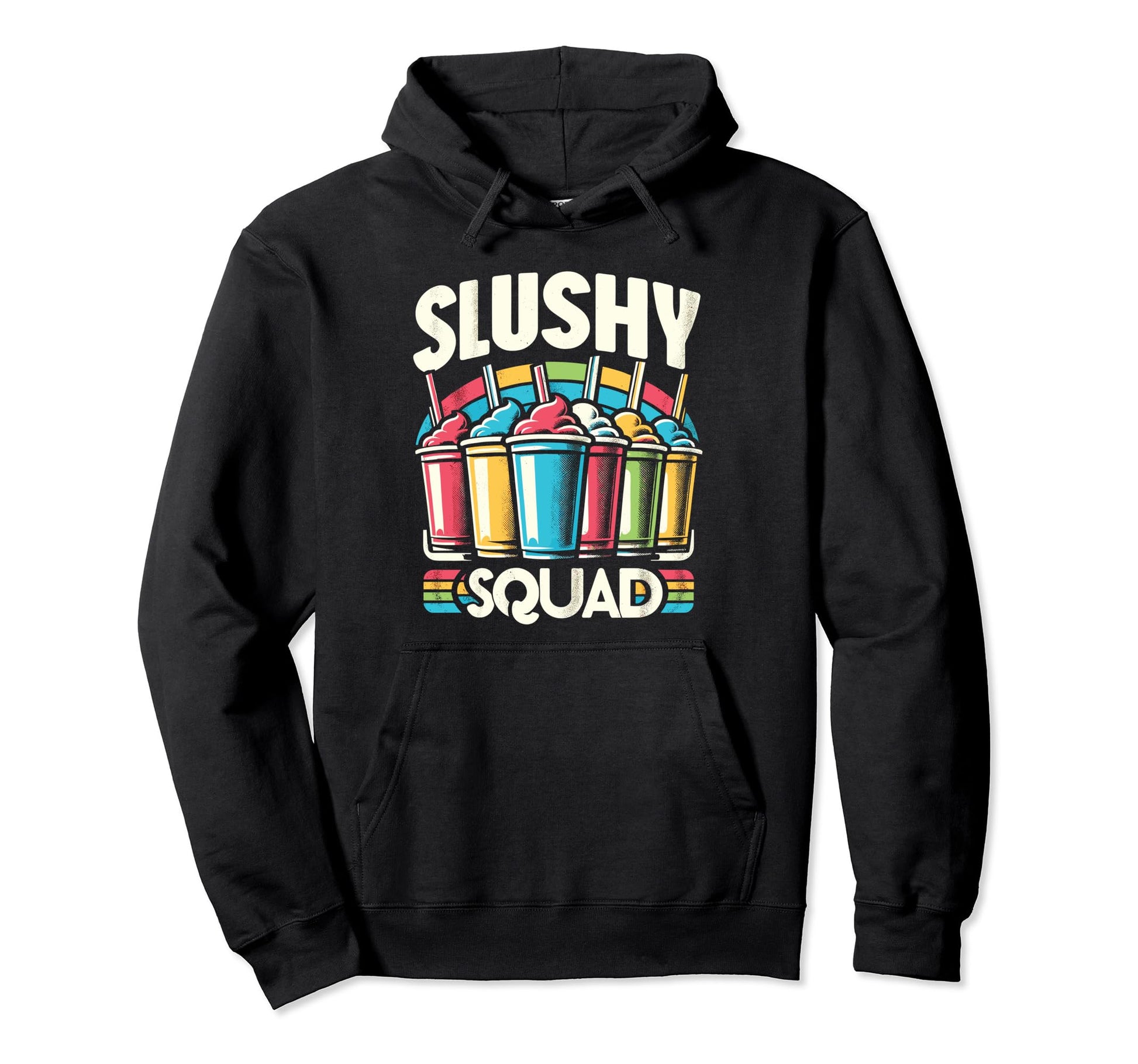 Slushy Squad Rainbow Hoodie - Trendy Graphic Men Women - T-Shirt, Sweatshirt, Hoodie