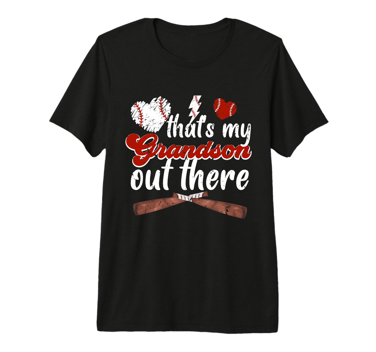 Thats My Grandson Out There Baseball T-Shirt - Novelty Apparel Unisex - T-Shirt, Sweatshirt, Hoodie