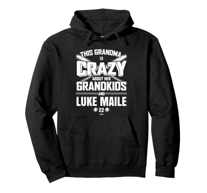 Grandma Crazy Luke Maile Cincinnati Hoodie - Streetwear Style Men Women - T-Shirt, Sweatshirt, Hoodie