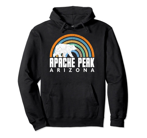 Bear Apache Peak Rainbow Bear Apache Peak Hoodie - Unique Graphic Unisex - T-Shirt, Sweatshirt, Hoodie