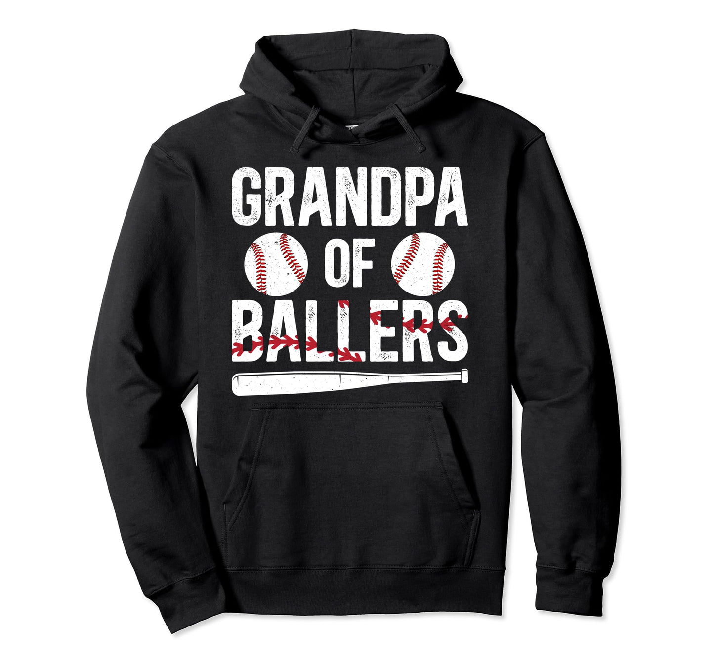 Grandpa Ballers Baseball Grandpa Hoodie - Casual Everyday Wear for Adults - T-Shirt, Sweatshirt, Hoodie