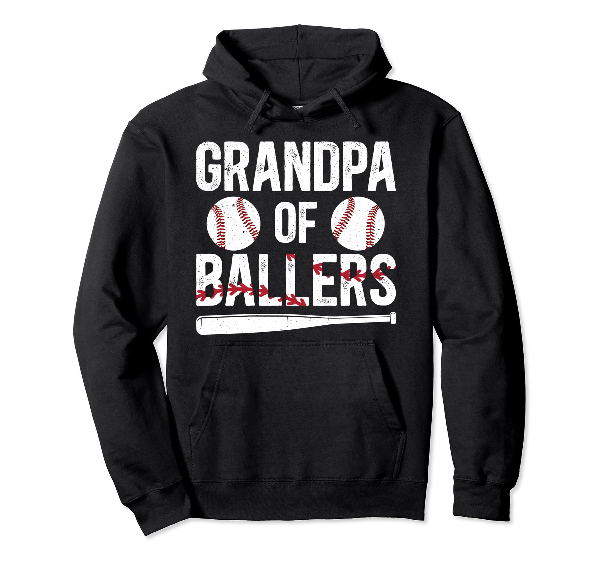 Grandpa Ballers Baseball Grandpa Hoodie - Casual Everyday Wear for Adults - T-Shirt, Sweatshirt, Hoodie