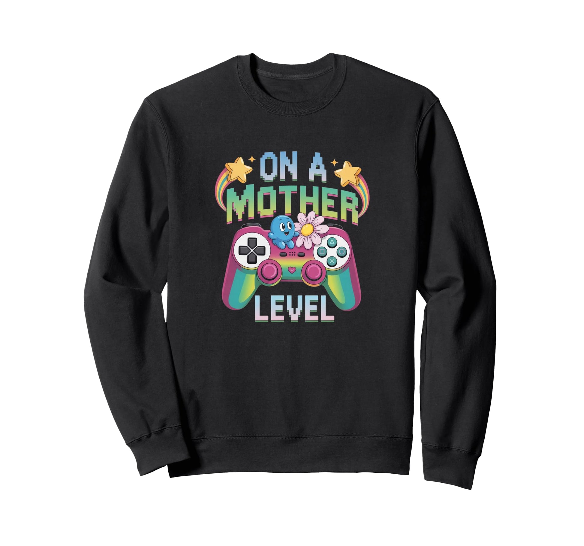 Funny Mothers Day Mother Level Gamer Sweatshirt - Custom Art Print Unisex - T-Shirt, Sweatshirt, Hoodie