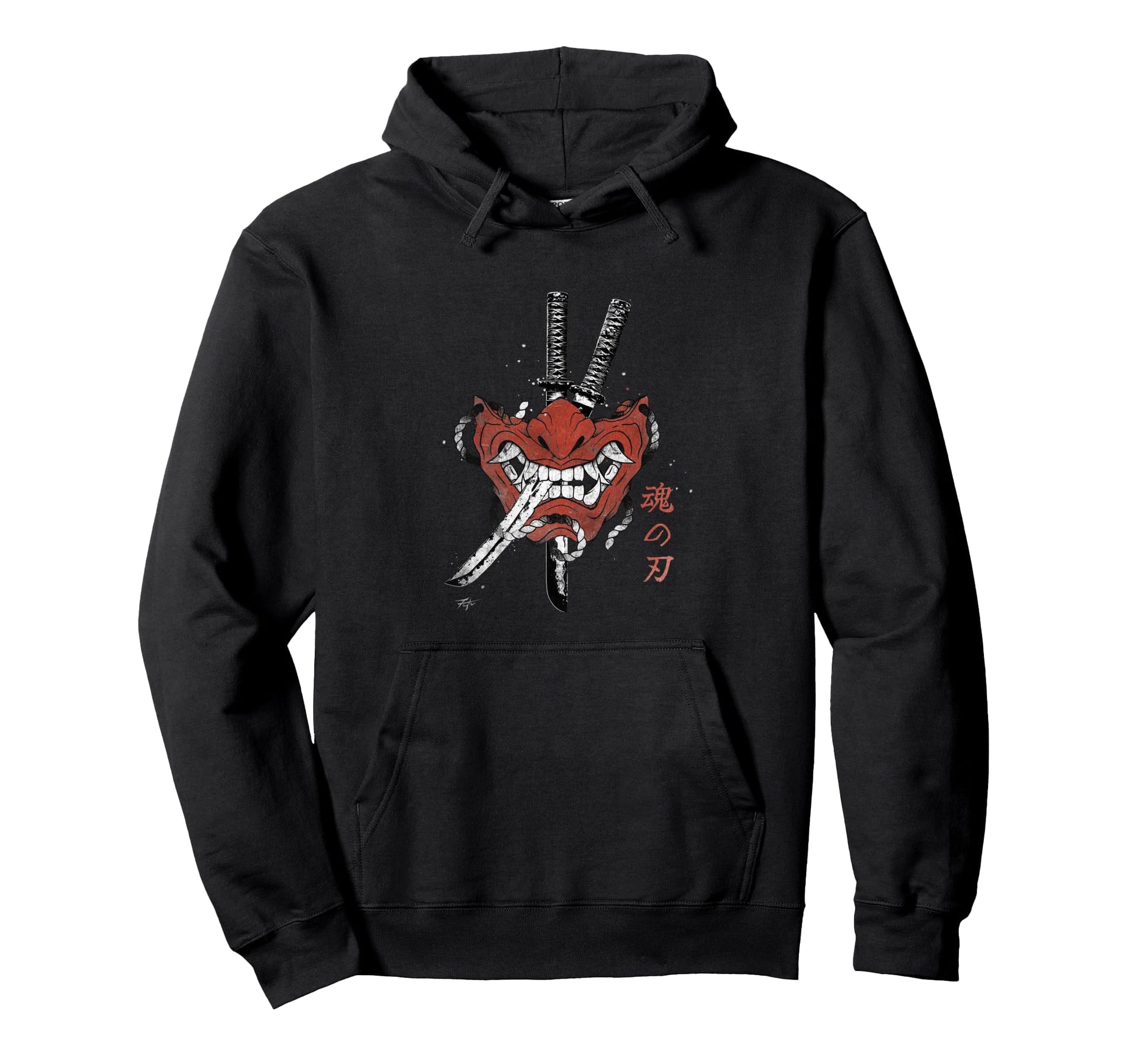 Samurai Sword Spirit Japanese Hoodie - Fun Novelty Design for Adults - T-Shirt, Sweatshirt, Hoodie