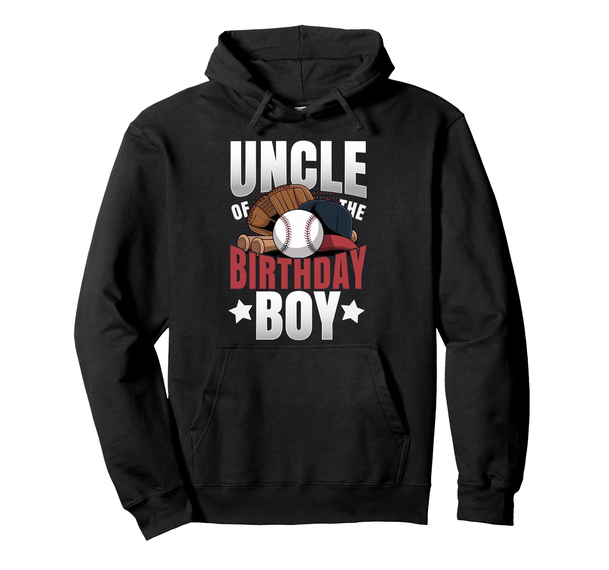Uncle Birthday Matching Baseball Hoodie - Casual Everyday Wear for Adults - T-Shirt, Sweatshirt, Hoodie