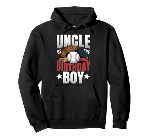 Uncle Birthday Matching Baseball Hoodie - Casual Everyday Wear for Adults - T-Shirt, Sweatshirt, Hoodie