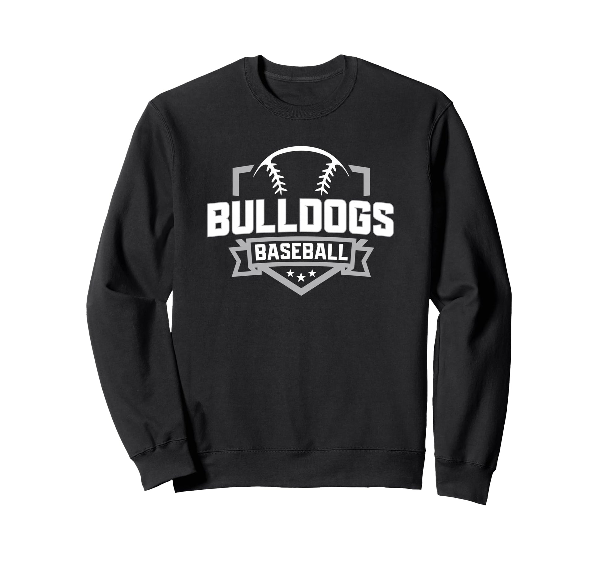 Bulldogs Baseball Bulldog Mascot Sweatshirt - Graphic Print Men Women - T-Shirt, Sweatshirt, Hoodie