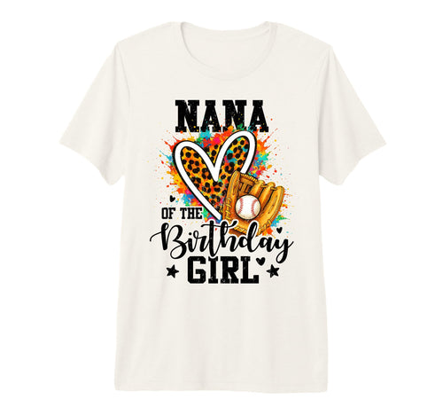 Nana Birthday Baseball Colorful T-Shirt - Unique Graphic for Adults - T-Shirt, Sweatshirt, Hoodie
