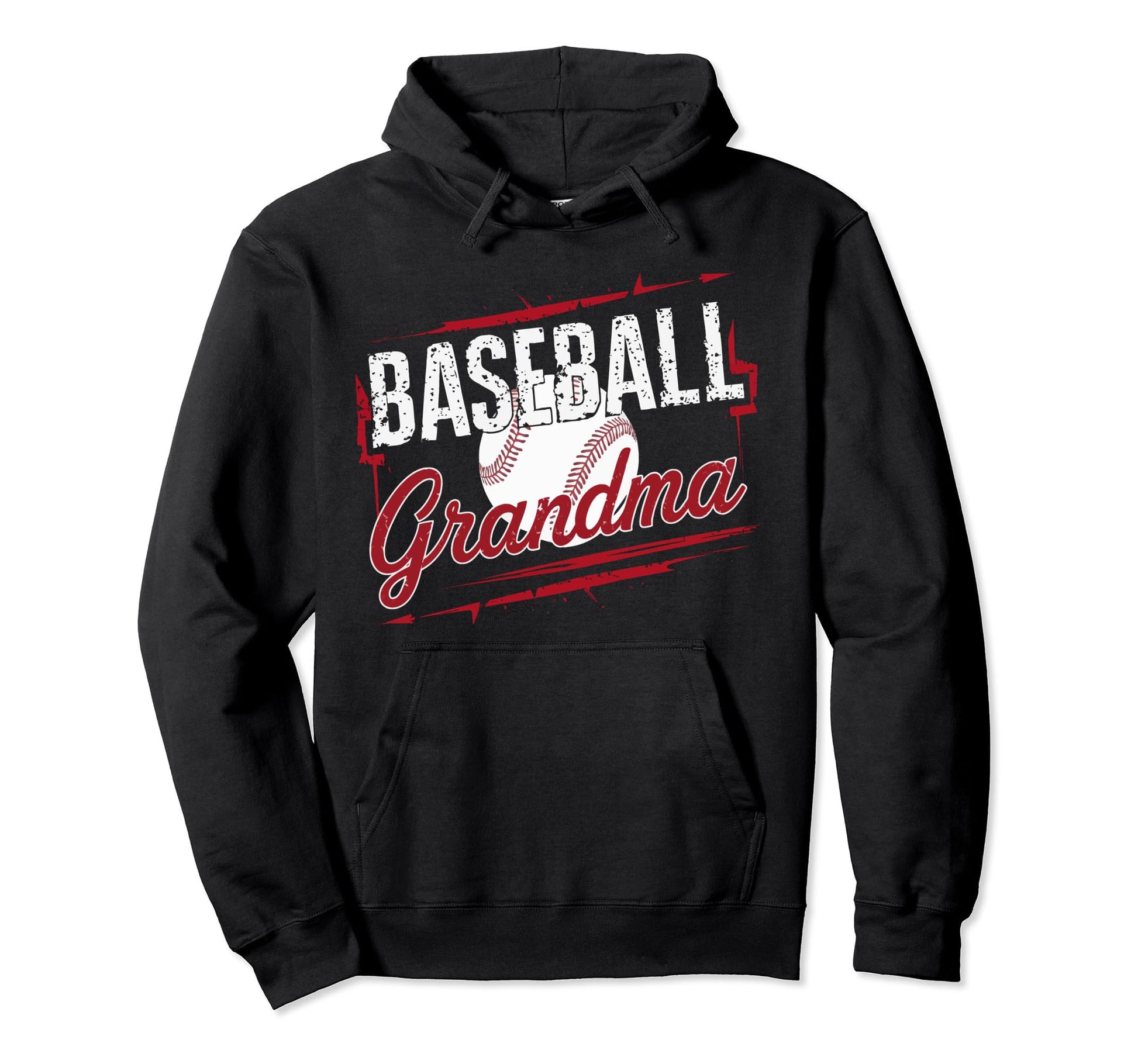 Baseball Grandma Grandmother Granny Hoodie - Graphic Print Men Women - T-Shirt, Sweatshirt, Hoodie