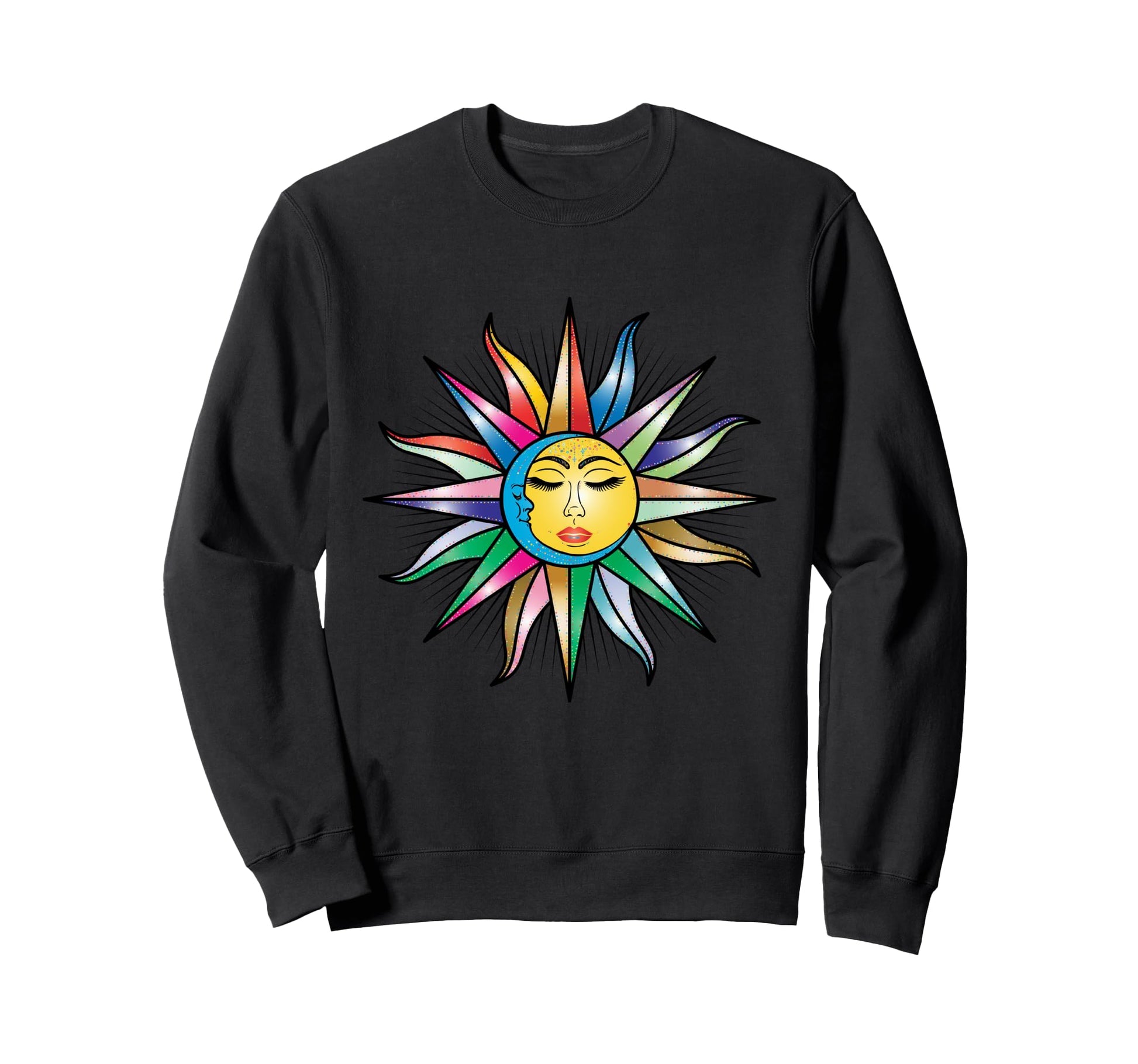 Mystic Sun Moon Mystical Aesthetic Sweatshirt - Aesthetic Graphic Unisex - T-Shirt, Sweatshirt, Hoodie