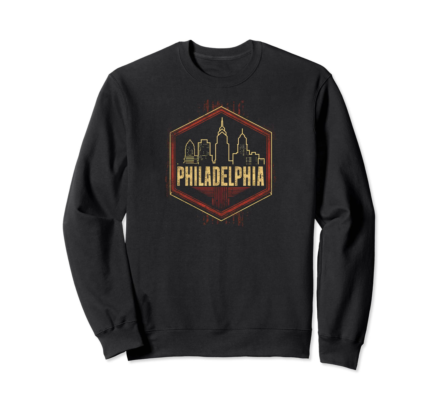 Philadelphia Grit 90S Grunge Sweatshirt - Custom Art Print Unisex - T-Shirt, Sweatshirt, Hoodie