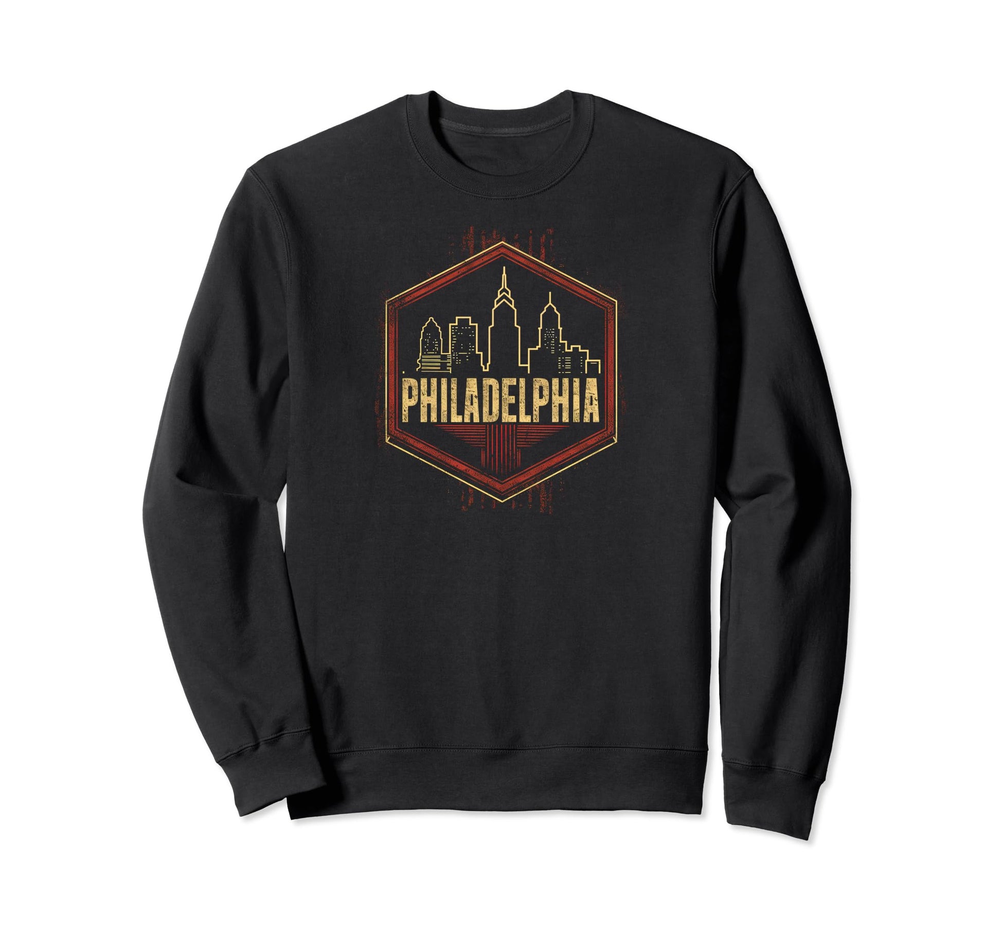 Philadelphia Grit 90S Grunge Sweatshirt - Custom Art Print Unisex - T-Shirt, Sweatshirt, Hoodie