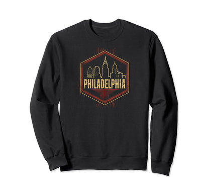 Philadelphia Grit 90S Grunge Sweatshirt - Custom Art Print Unisex - T-Shirt, Sweatshirt, Hoodie