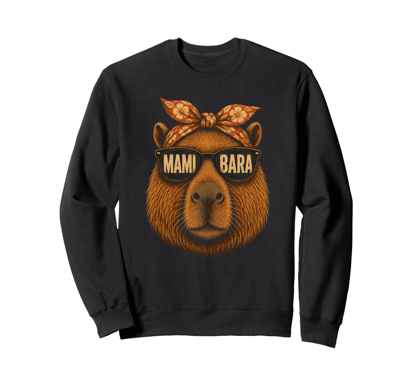 Mamibara Mothers Day Best Mom Capybara Sweatshirt - Graphic Print Men Women - T-Shirt, Sweatshirt, Hoodie