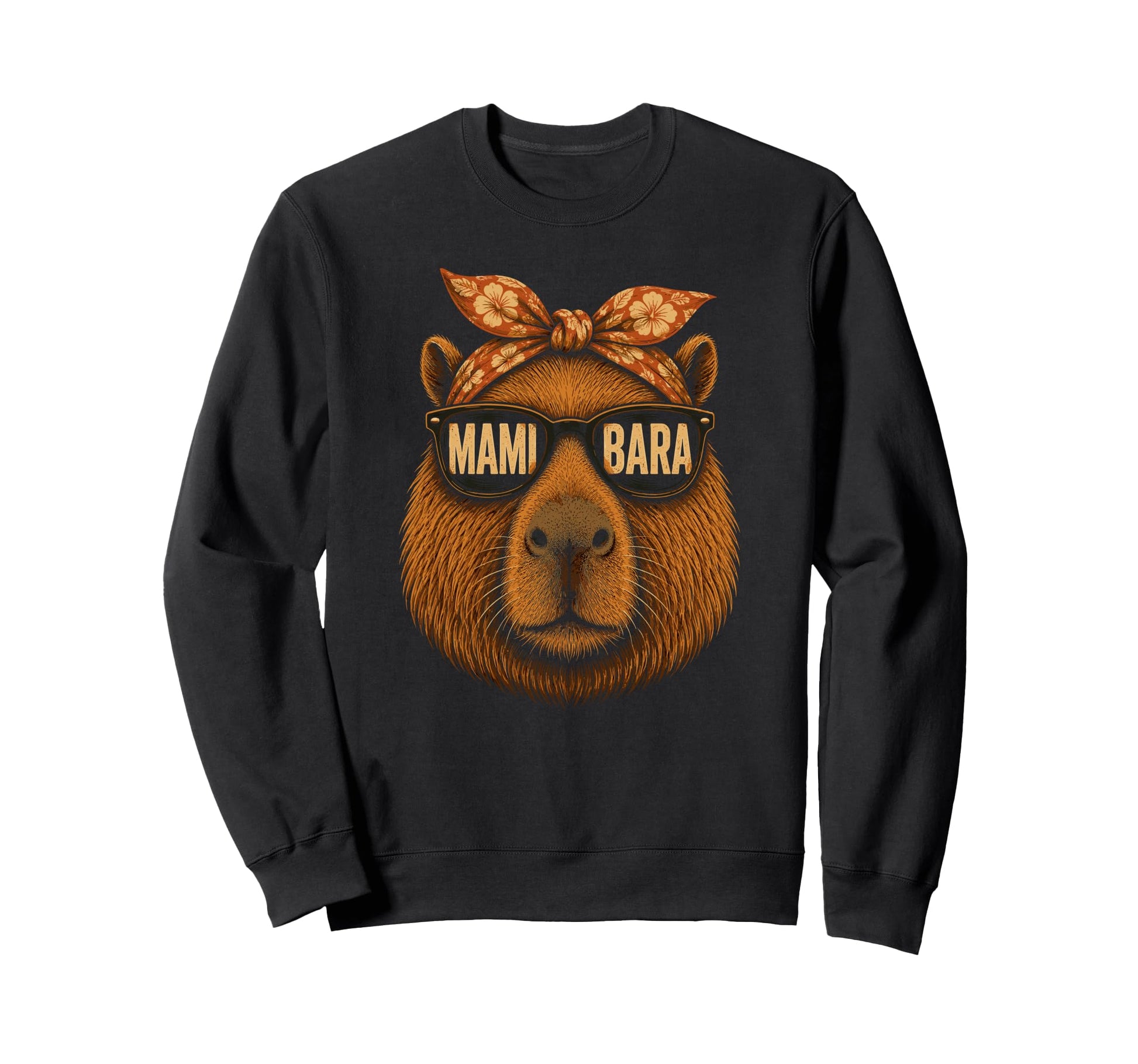 Mamibara Mothers Day Best Mom Capybara Sweatshirt - Graphic Print Men Women - T-Shirt, Sweatshirt, Hoodie