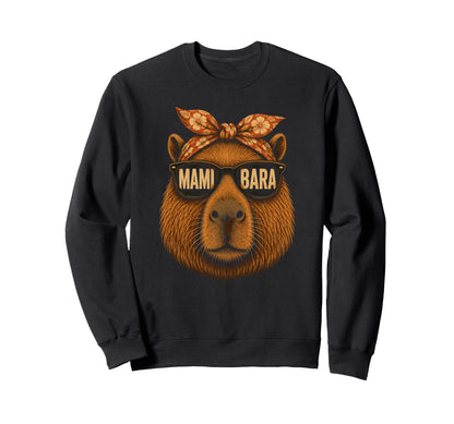 Mamibara Mothers Day Best Mom Capybara Sweatshirt - Graphic Print Men Women - T-Shirt, Sweatshirt, Hoodie